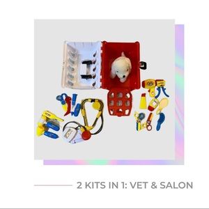 Children’s 19 PC Veterinary & Grooming Play Set